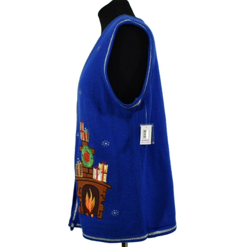 Ugly Christmas Sweater Vest Womens XXL neW - Picture 5 of 8